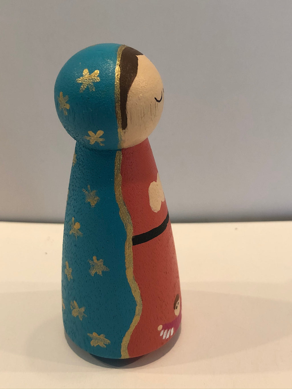 Mary Our Lady of Guadelupe peg doll