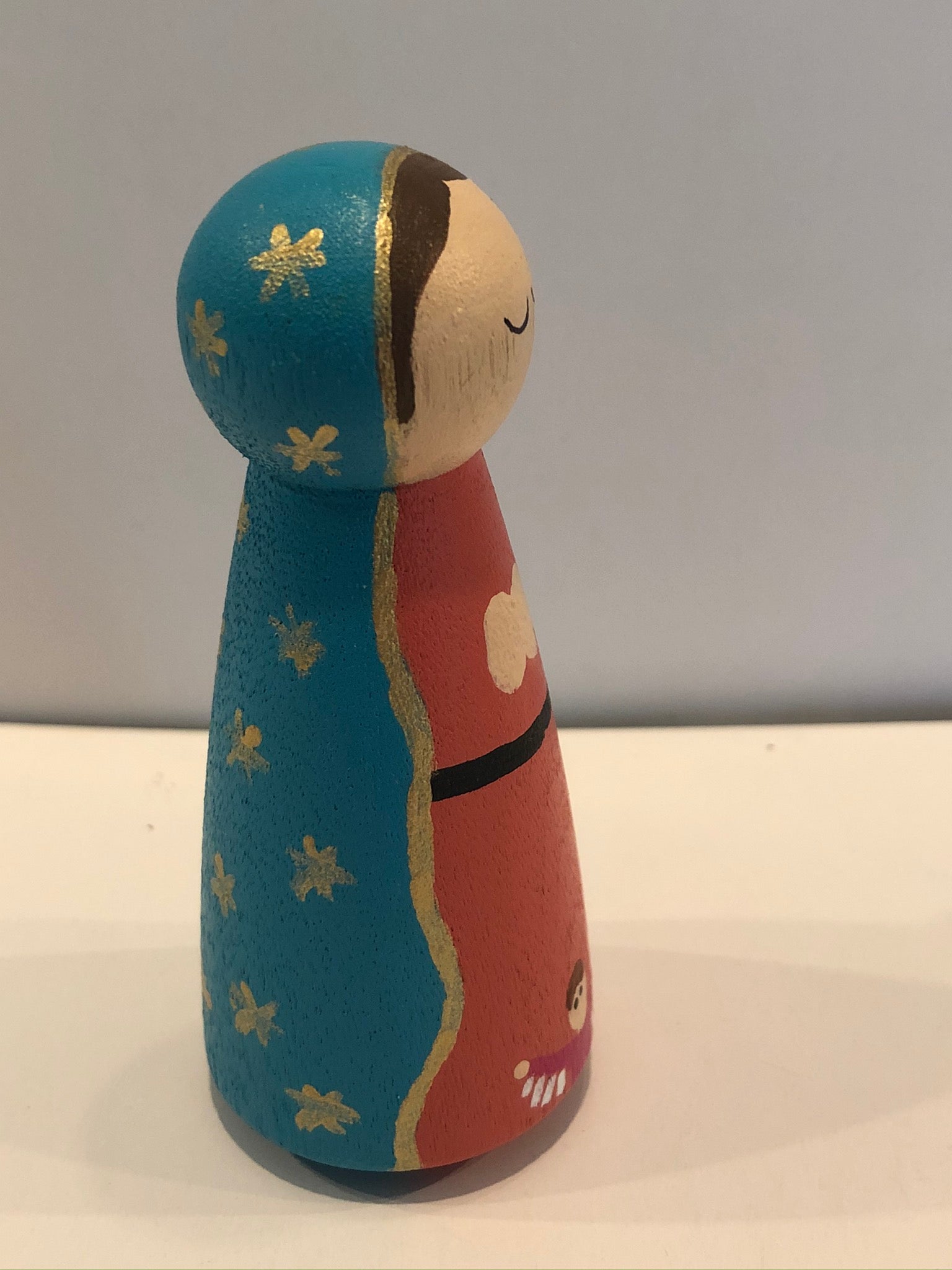 Mary Our Lady of Guadelupe peg doll
