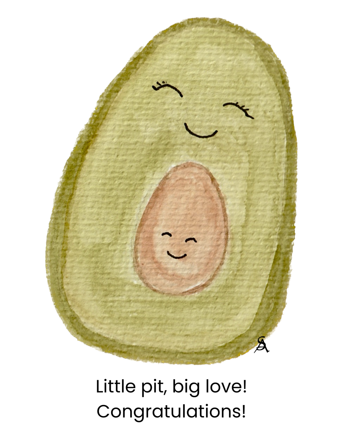 Expectant Avocado - Baby Congratulations