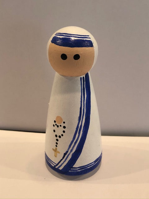 St Mother Teresa peg doll