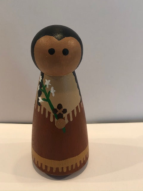 St Kateri Tekakwitha peg doll
