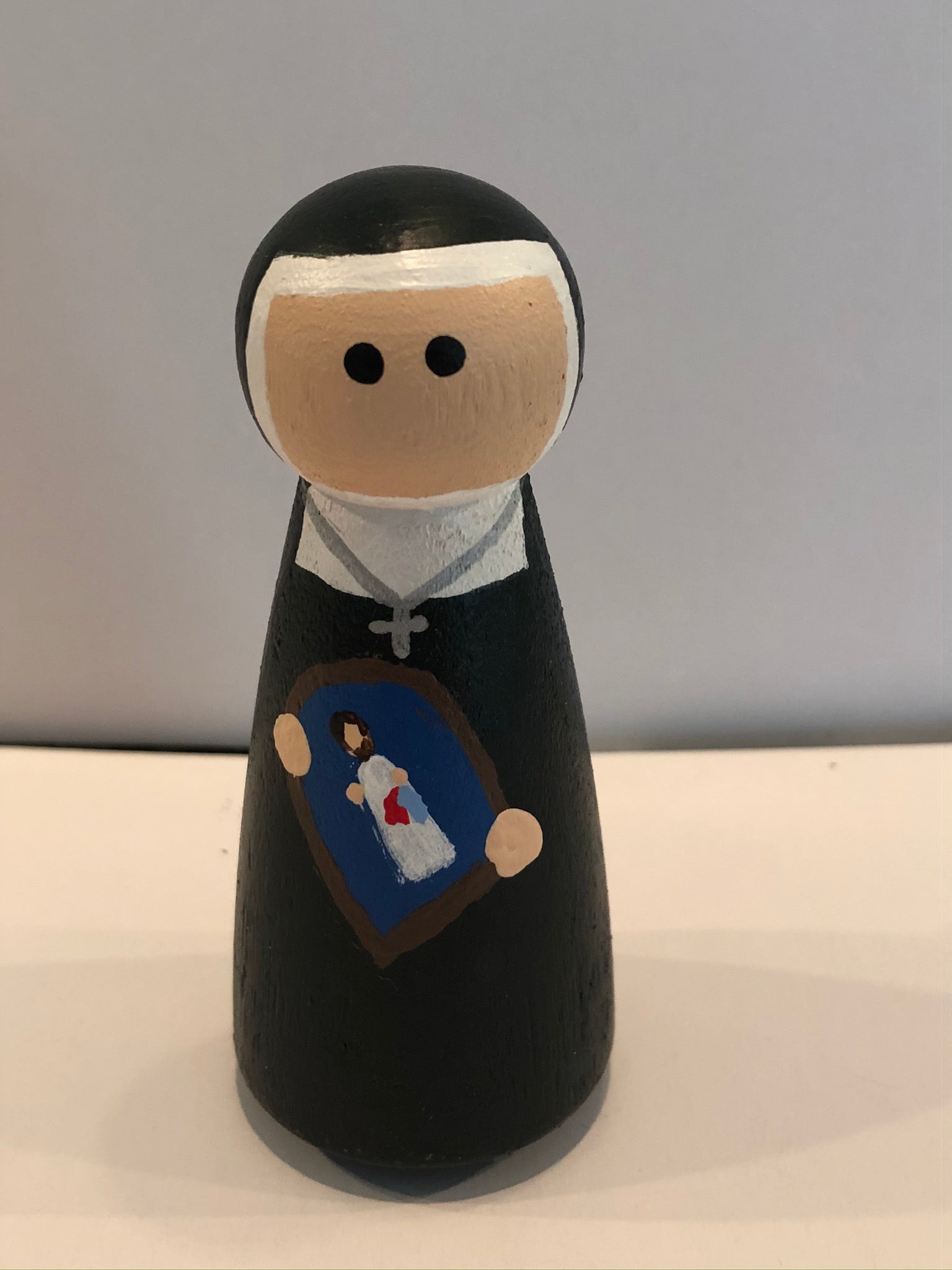 St Faustina peg doll