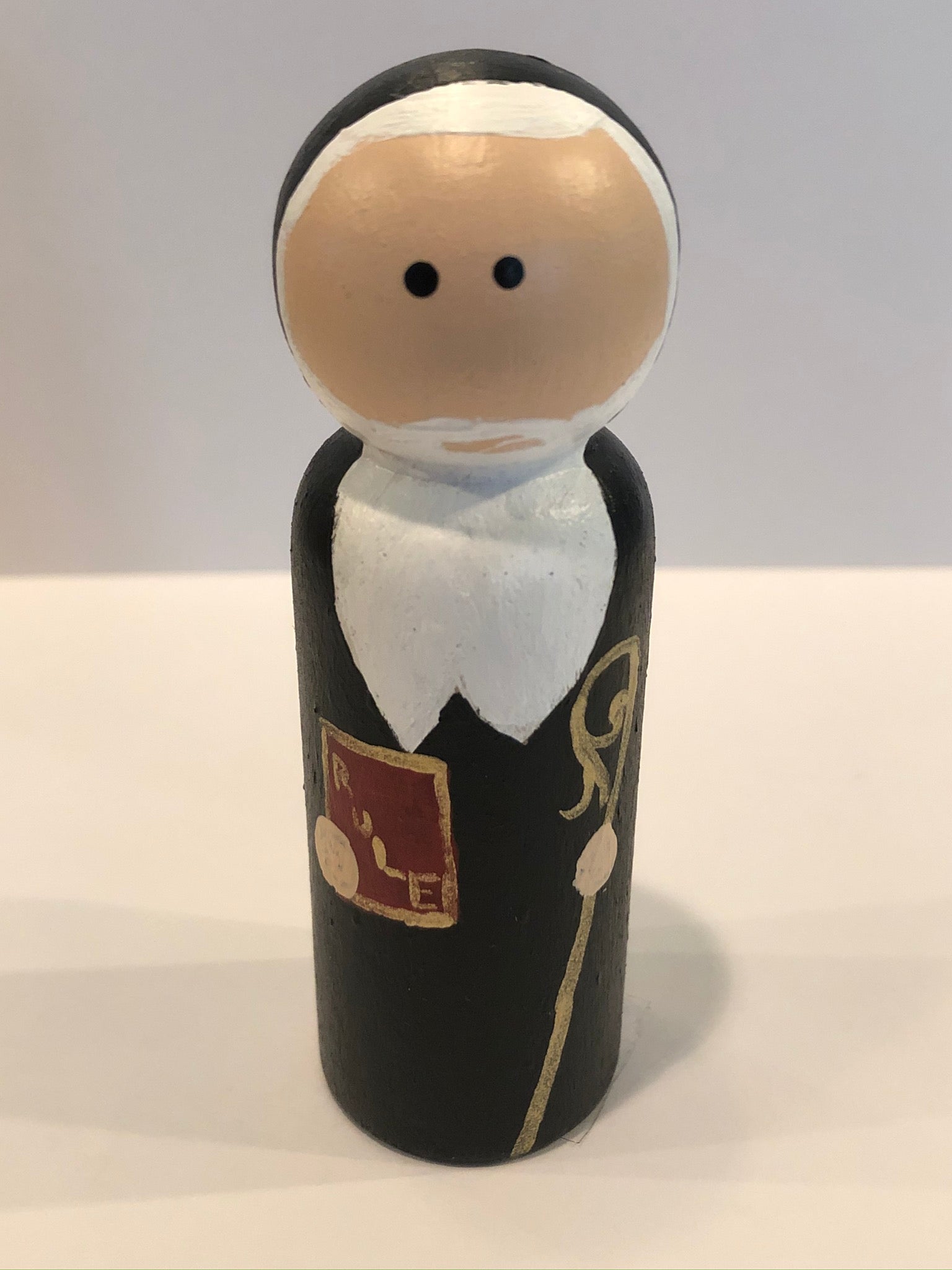 St Benedict peg doll