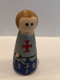 St Joan of Arc peg doll