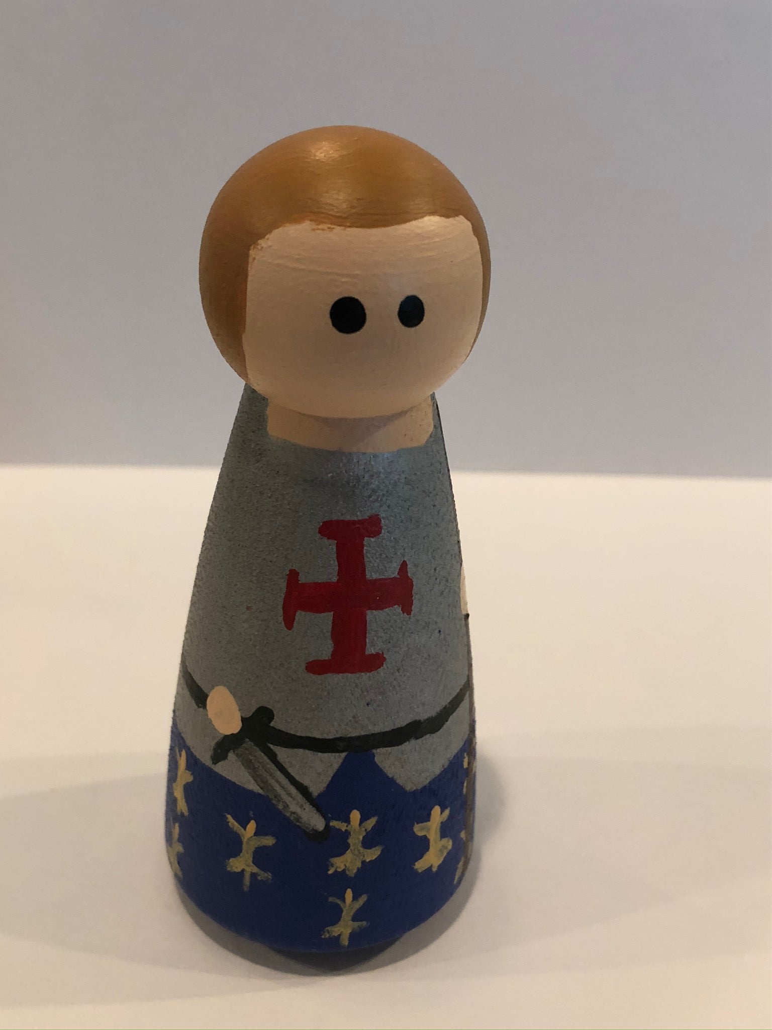 St Joan of Arc peg doll