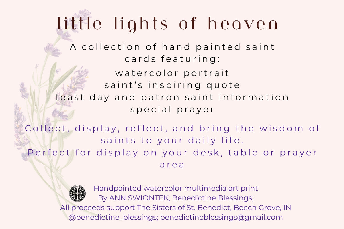 Saints of Serenity Collection — Little Saints of Heaven Watercolor Print Set