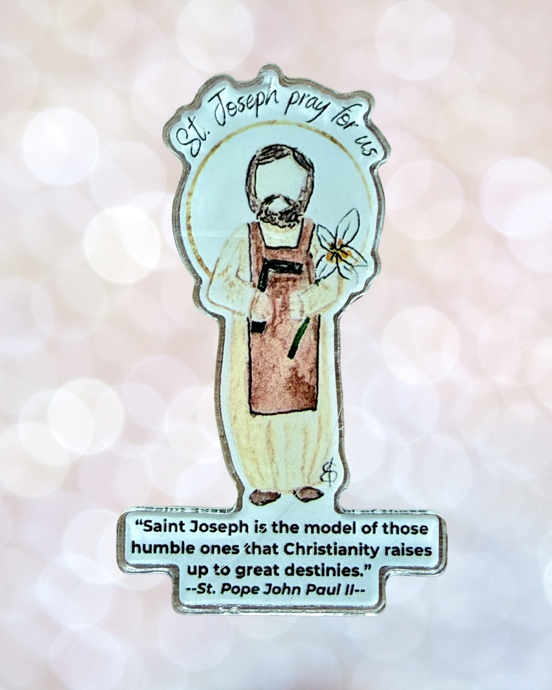 St Joseph (the Woodworker) Little Saint Magnet